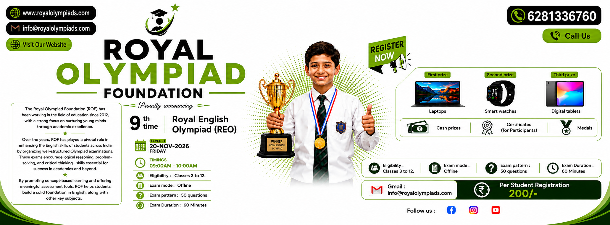 Royal Olympiad Foundation 11th Session Poster